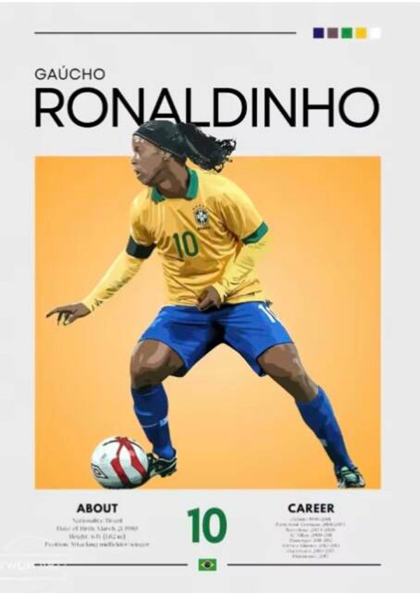 Football players posters