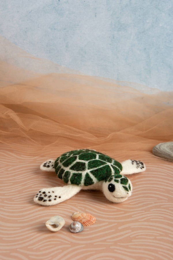 Baby Sea Turtle Mini Needle Felting Kit - Hawthorn Handmade