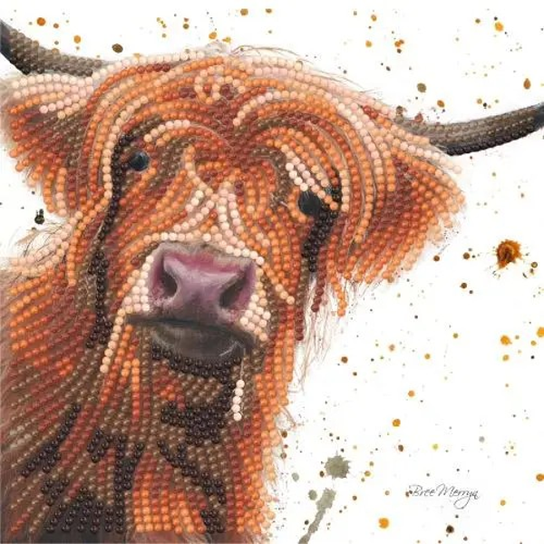 'Betsy' Highland Cow Diamond Art Card Kit - Bree Merryn
