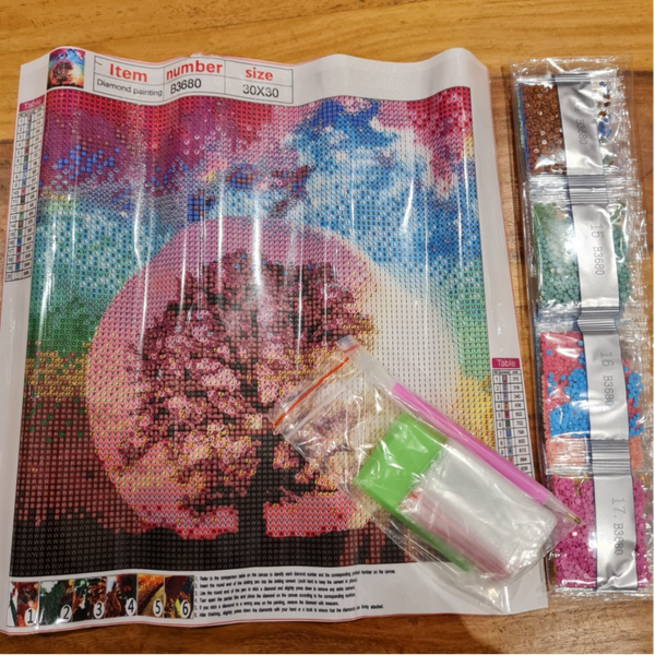 5D Diamond Art Aurora Sky Sunset Kit