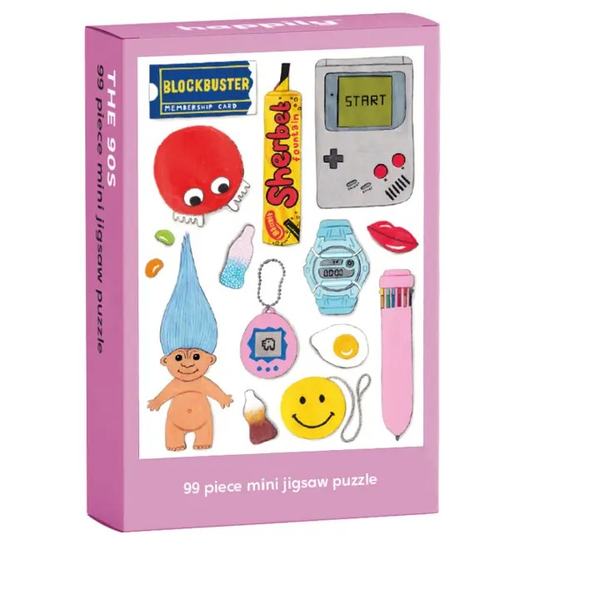 Retro 90s 99 Piece Mini Jigsaw Puzzle - Happily Puzzles