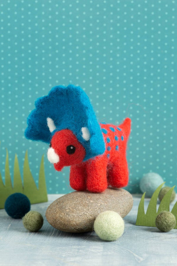 Triceratops Mini Needle Felting Kit - Hawthorn Handmade