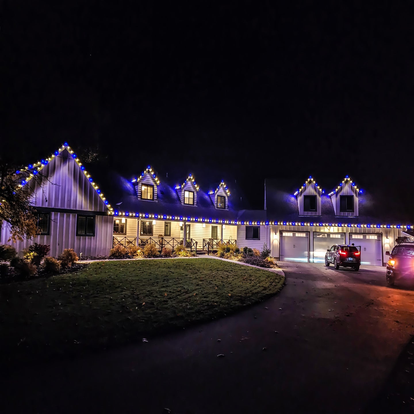 Commercial-grade holiday lighting display installed by Premium Holiday Lights in Salem, OR