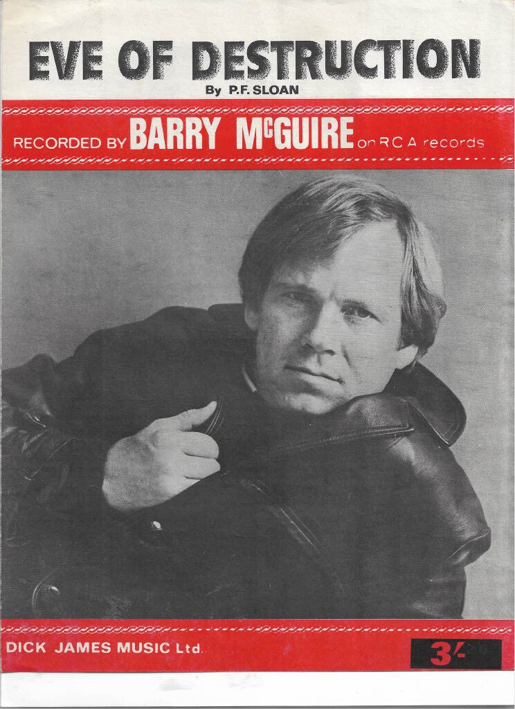 Barry McGuire Eve of Destruction Sheet Music