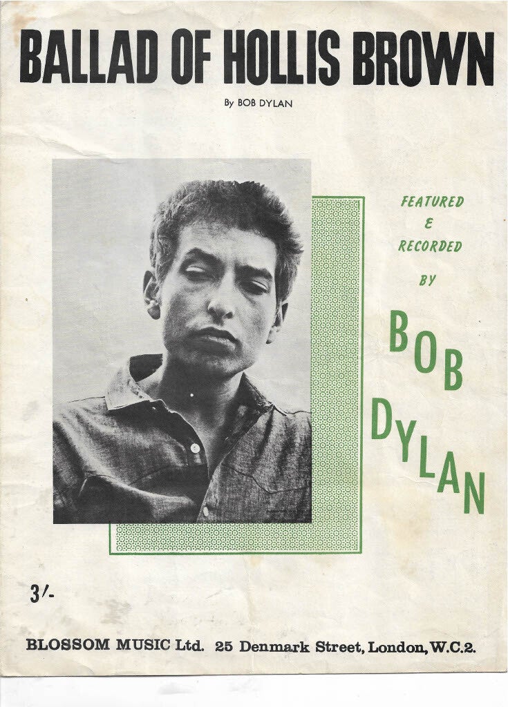 Bob Dylan Ballad of Hollis Brown Sheet music