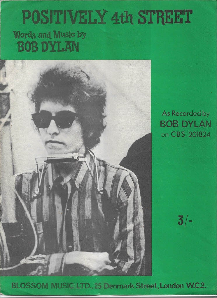 Bob Dylan Positively 4th Street Sheet music