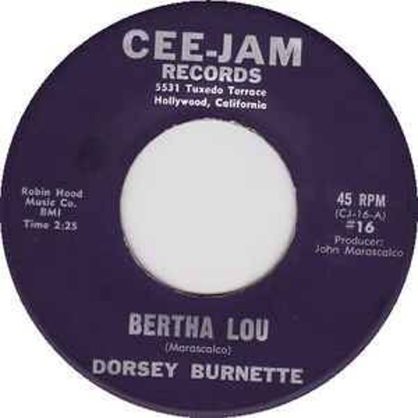 Dorsey Burnette ‎– Bertha Lou