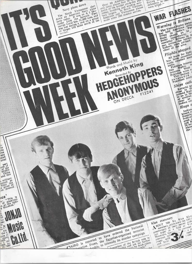 Hedgehoppers anonymous-Its Good News Week sheet music