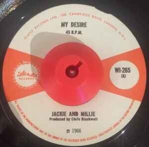 Jackie And Millie ‎– My Desire / That's How Strong My Love Is