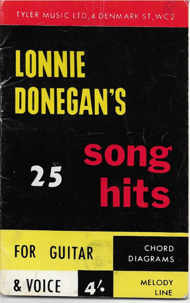 Lonnie Donegans Song book sheet music