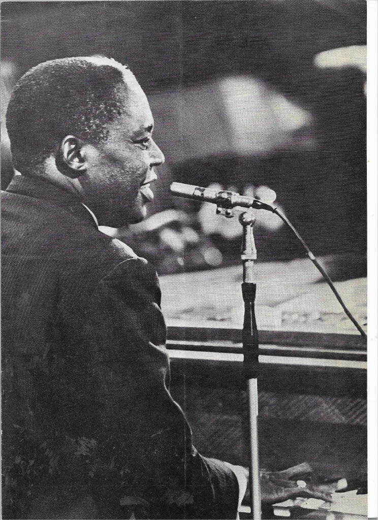 Memphis Slim Concert programme