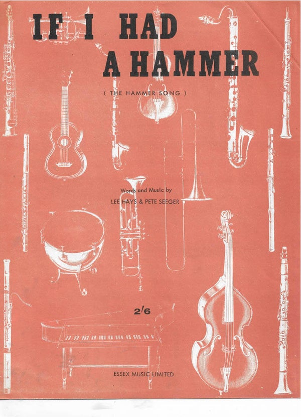 Peter Paul and Mary If I had a hammer sheet music