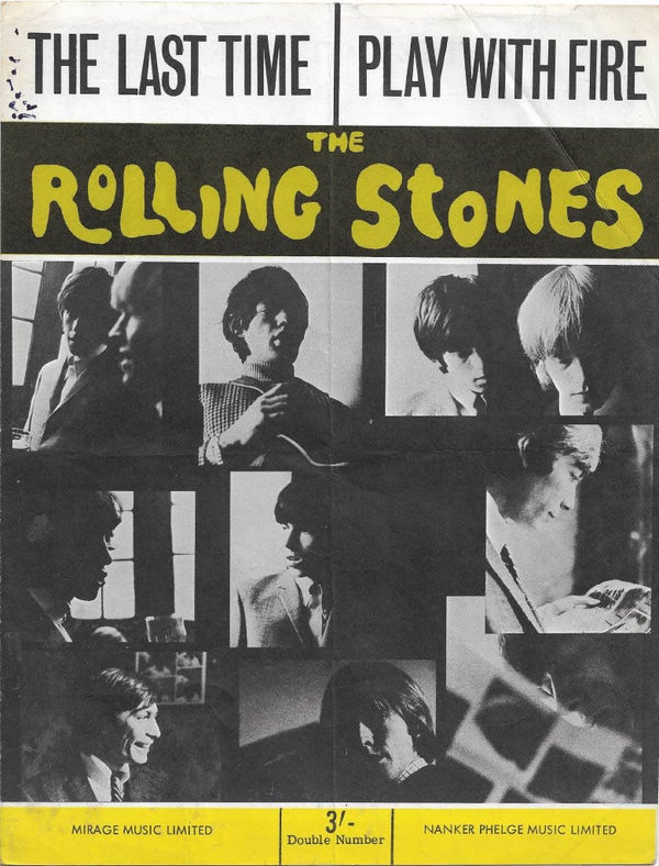 The Rolling Stones-The Last Time/Play with FIre Sheet Music