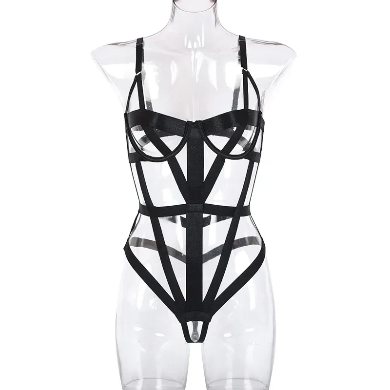 Body noir au design graphique & très féminin / Neuf - Taille S/M 36-38