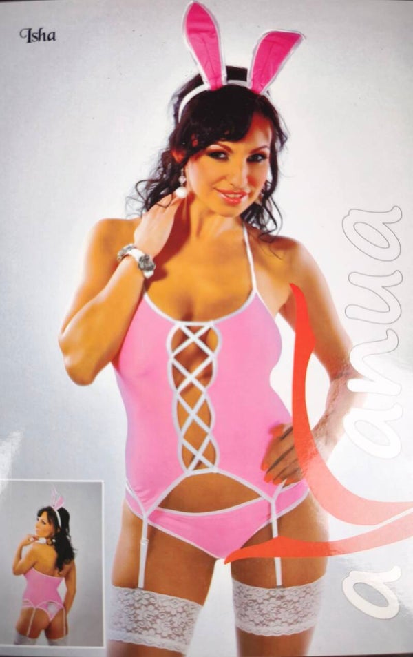 Coffret Lingerie 3 pièces "Bunny" rose / Marque AVANUA – Neuf - Taille S/M (36/38)