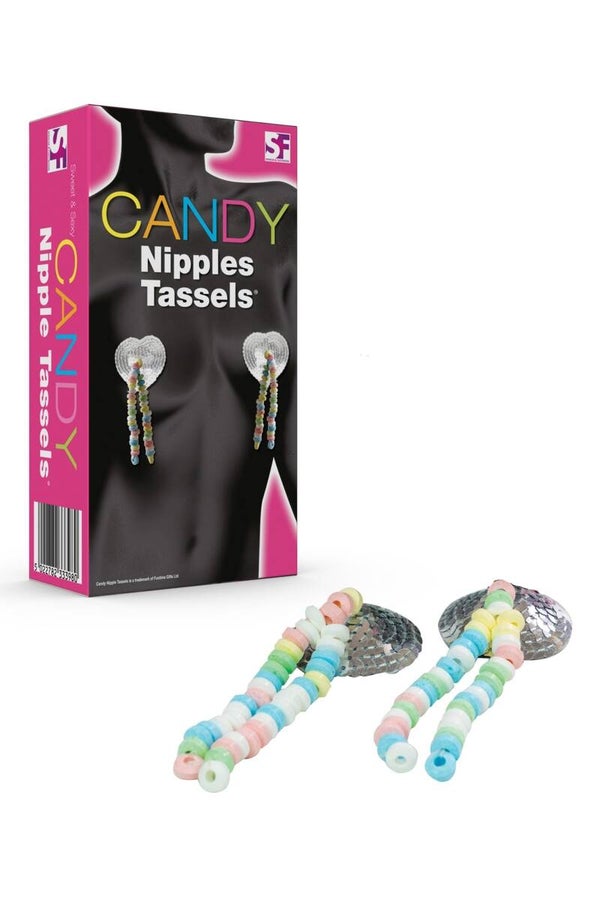 Candy Nippels Tassels, cache tétons coeur en bonbons, à croquer Neuf marque Spencer & Fletwood