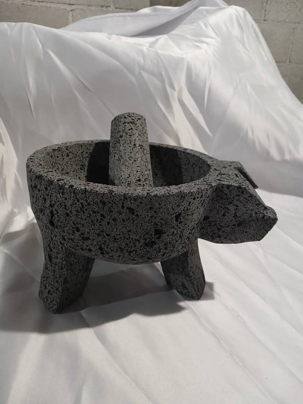 Molcajete cabeza de puerquito