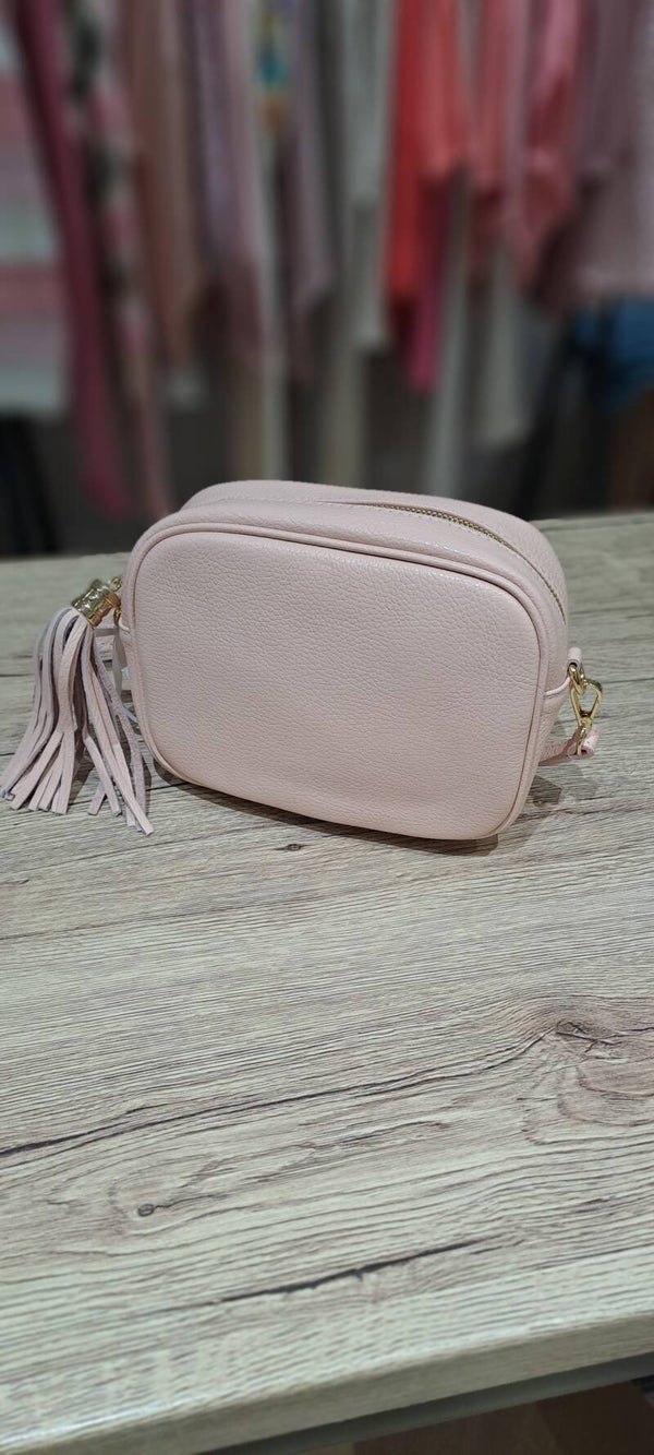 tasje leder roze crossover
