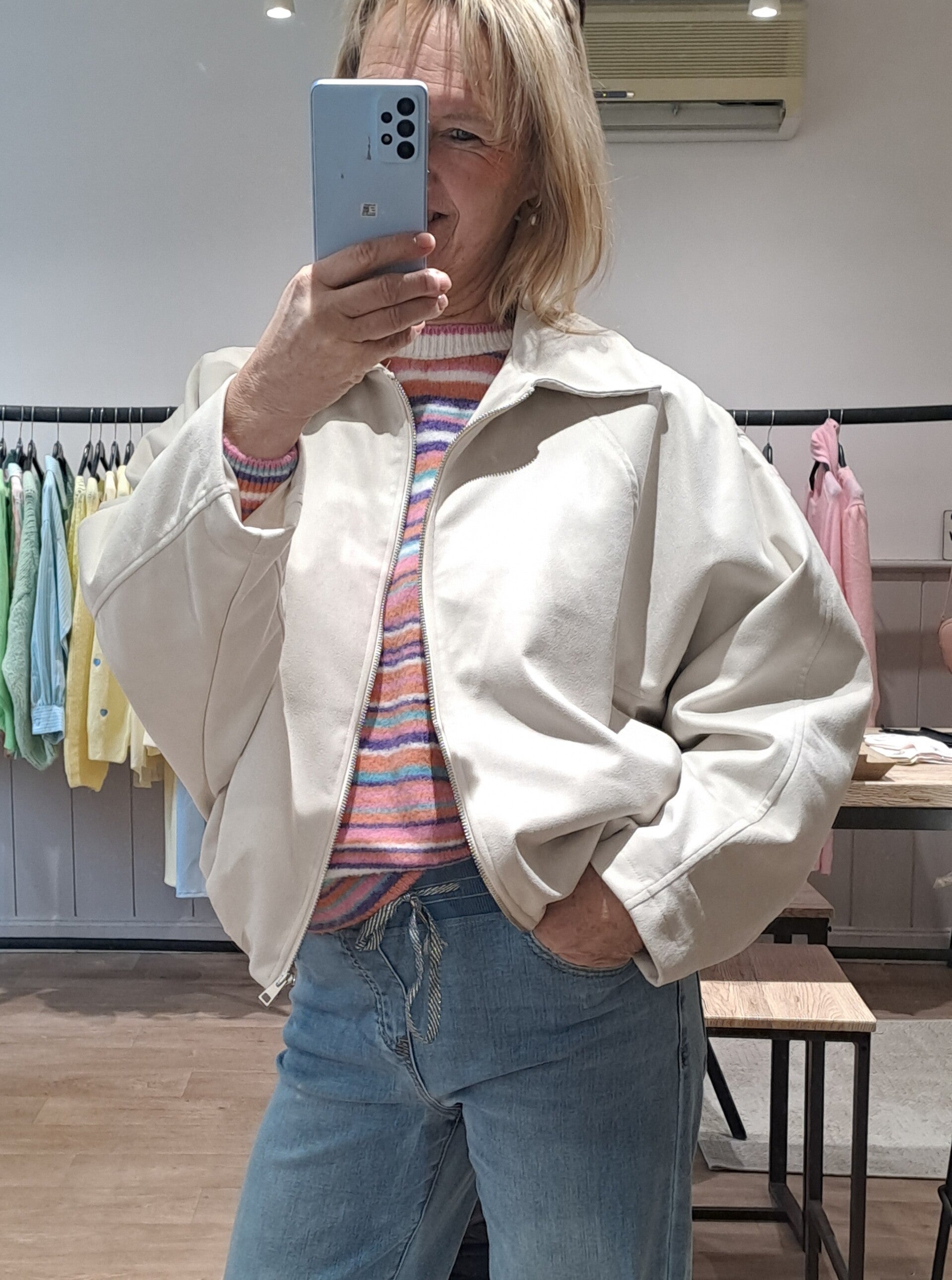 voorjaarsblazer ecru JS