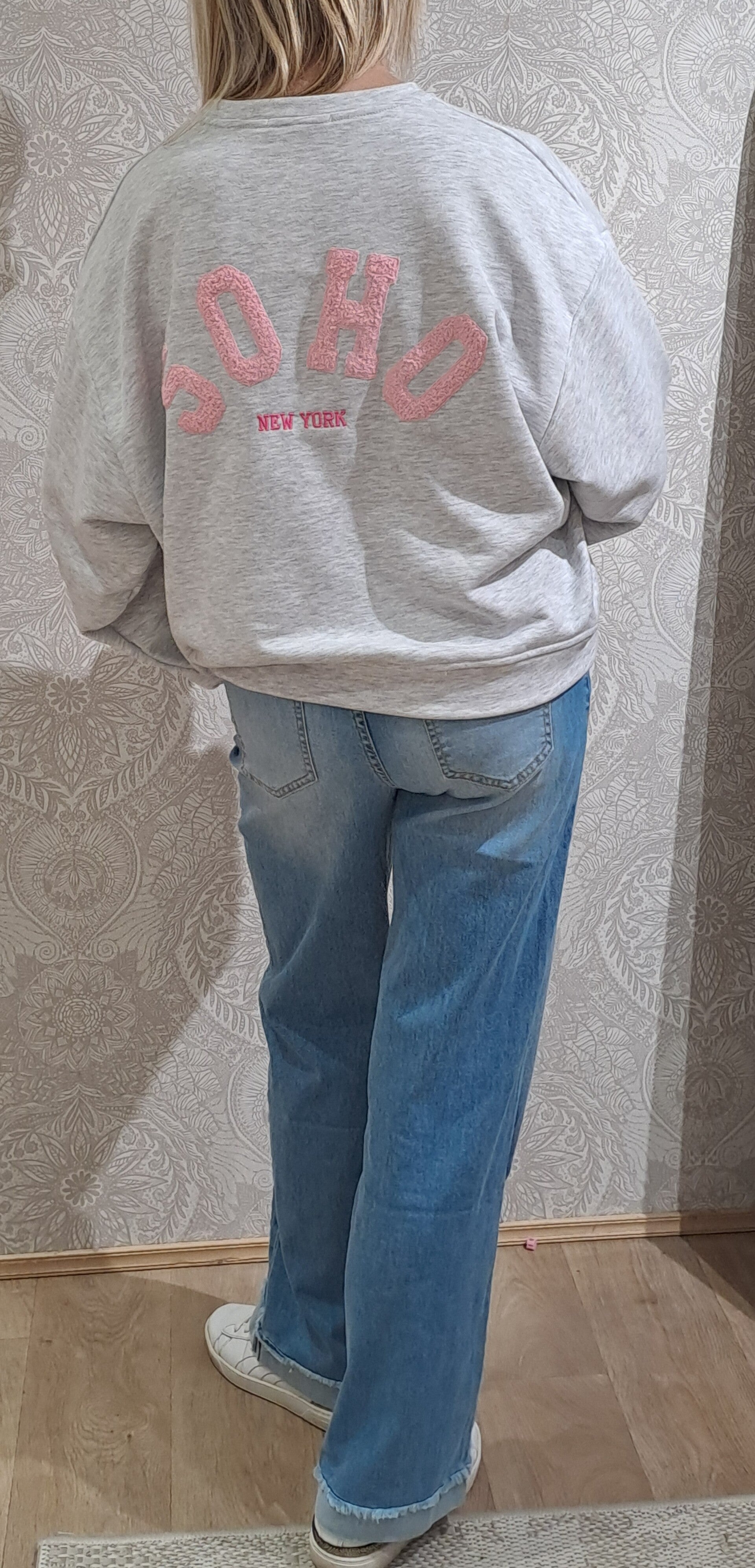 sweater Soho lichtgrijs