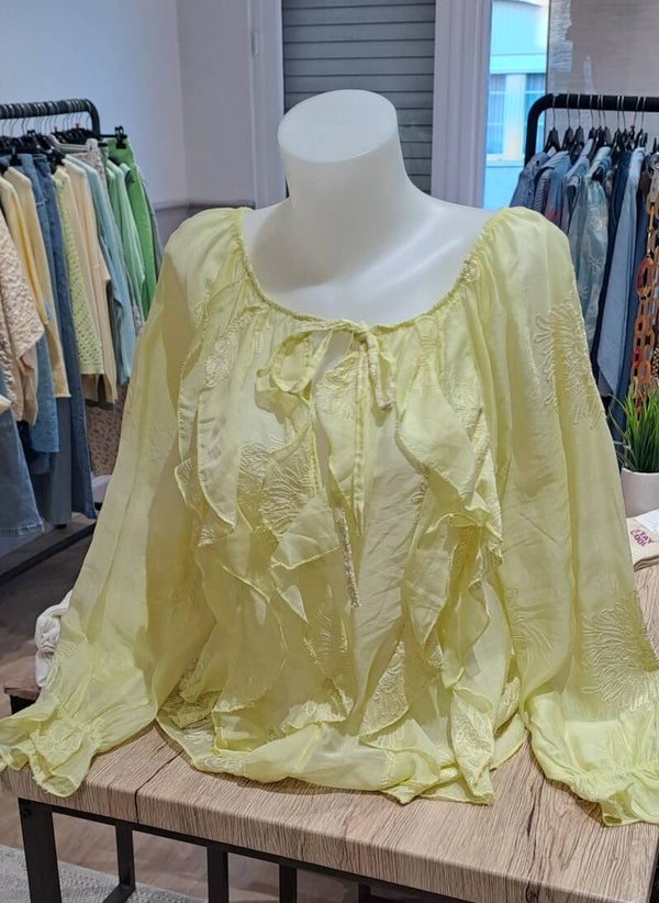 blouse Julie licht yellow
