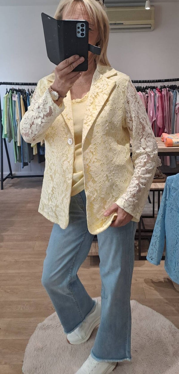 blaiser zacht lichtgeel Terra di Siena