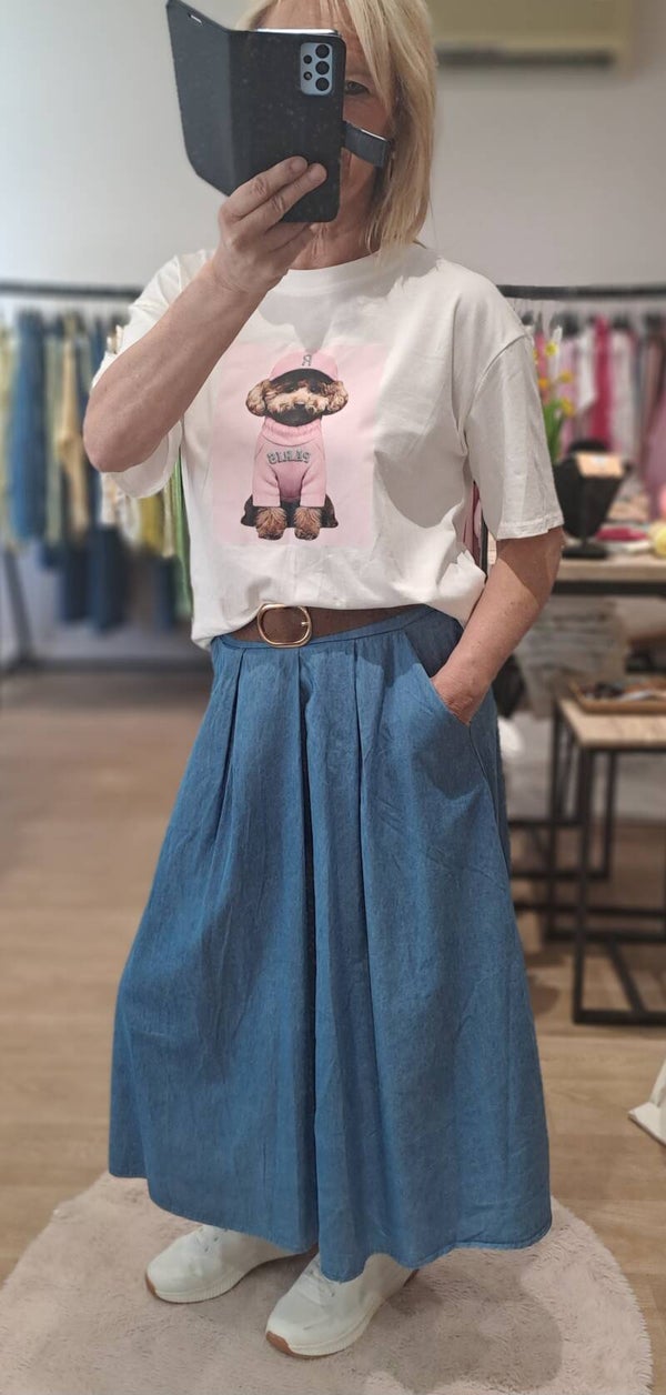 Tshirt maltipoo roze