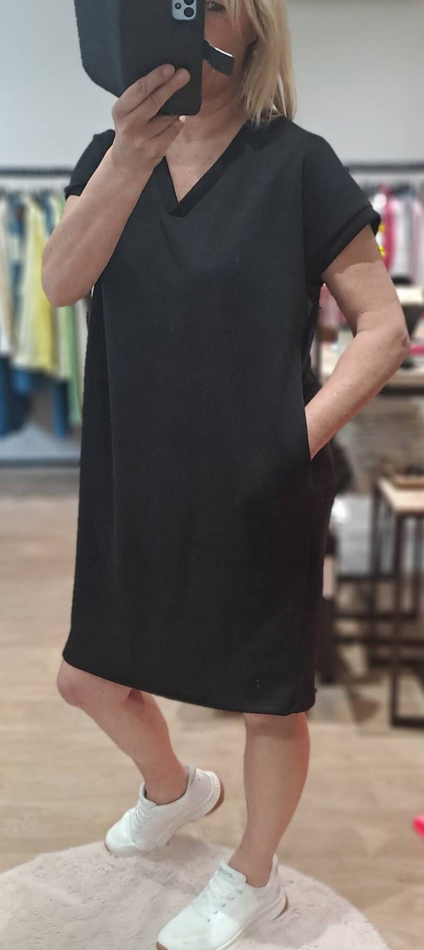 sweaterkleedje zwart you passion