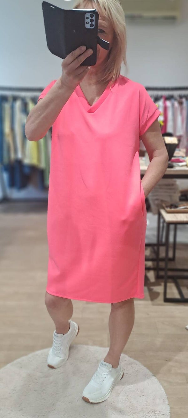 sweaterkleedje fuchia you passion