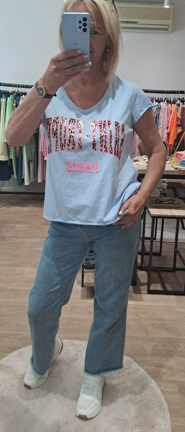 Tshirt Saint-Tropez blauw