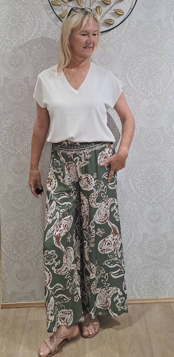 broek diffusion kaki motief