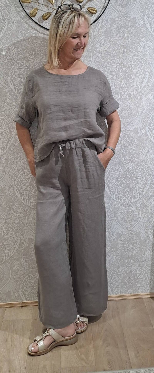 ensemble linnen mokka Puro Lino