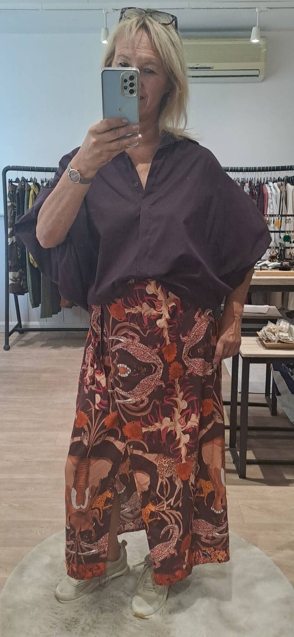 blouse aubergine Terra