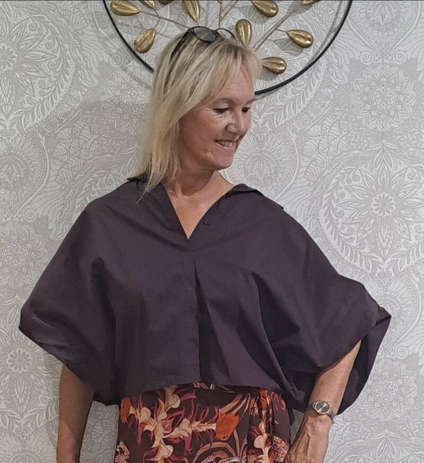 blouse burgundy Terra di Siena