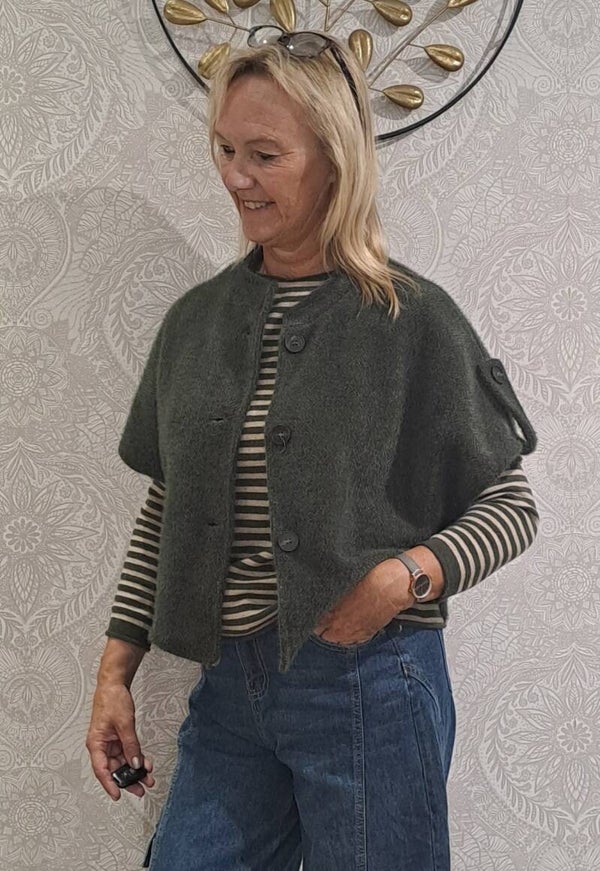 vestje kaki Terra di Siena
