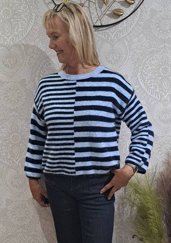 pulletje JW stripes bleu