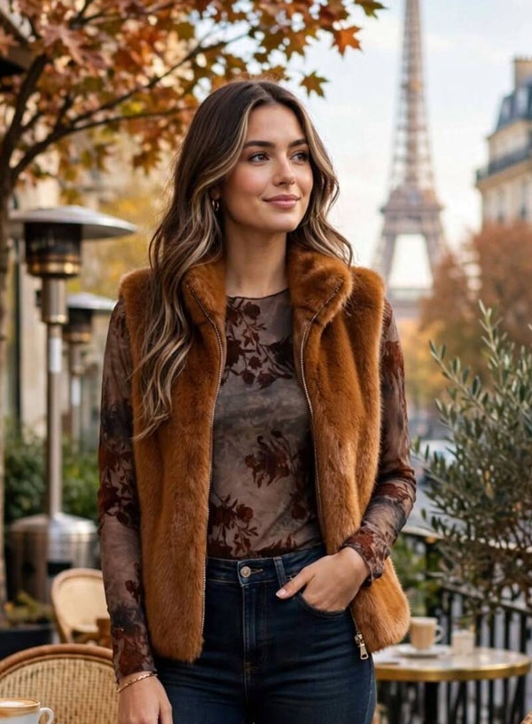 gilet teddy roest