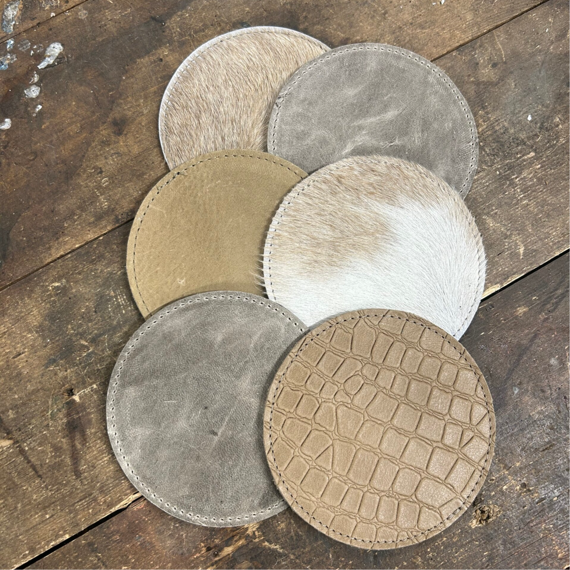 Onderzetters - Licht beige mix