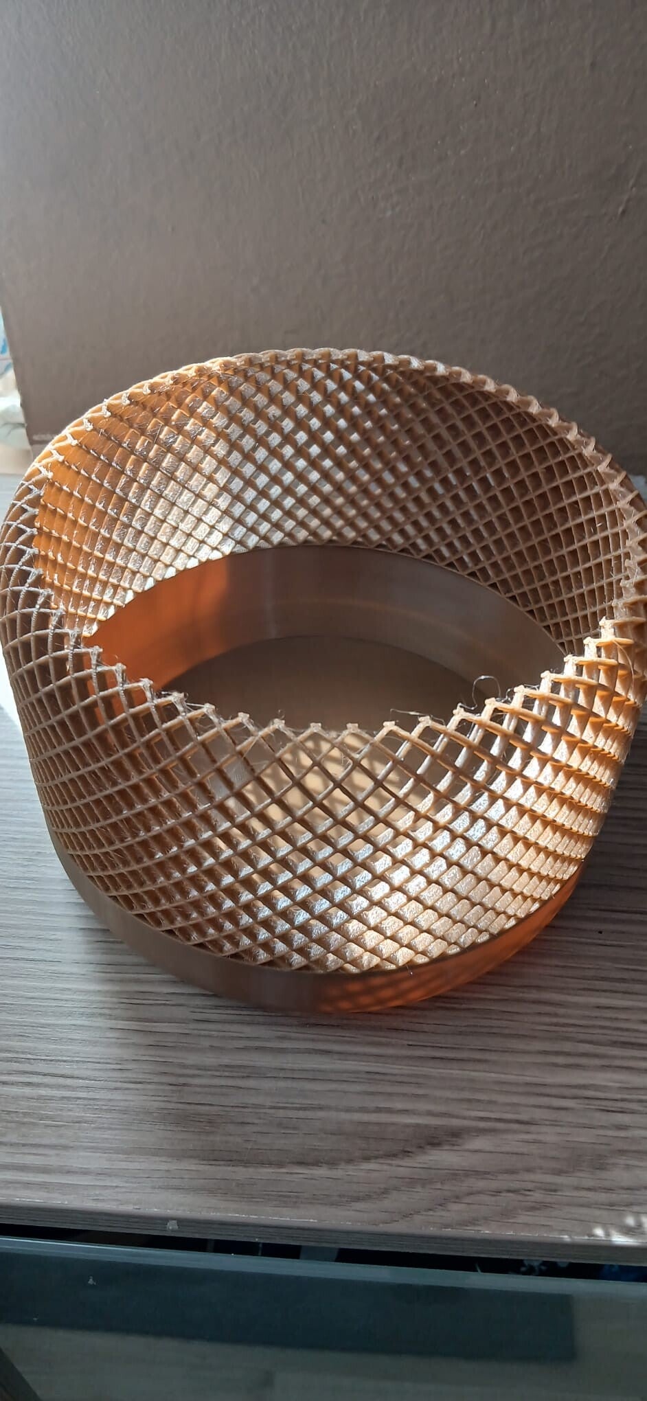 Spiralförmige Gitterschale