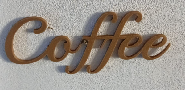 Coffee Schriftzug Deko Wanddeko