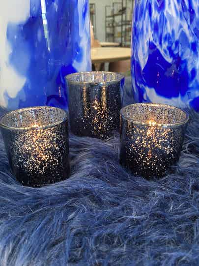 theelichthouder smokey blue