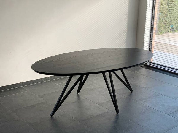 eettafel Harper elips black