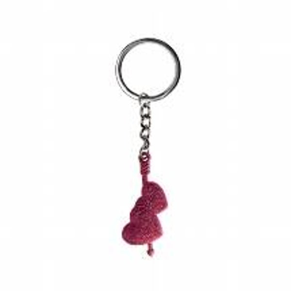 Sleutelhanger Hart pink 0591