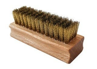 Suède nubuck borstel koper klein