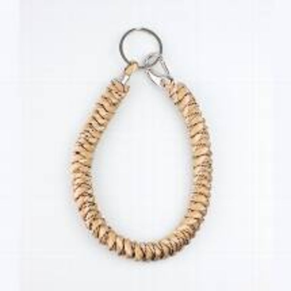 Sleutelhanger sleuteltouw beige