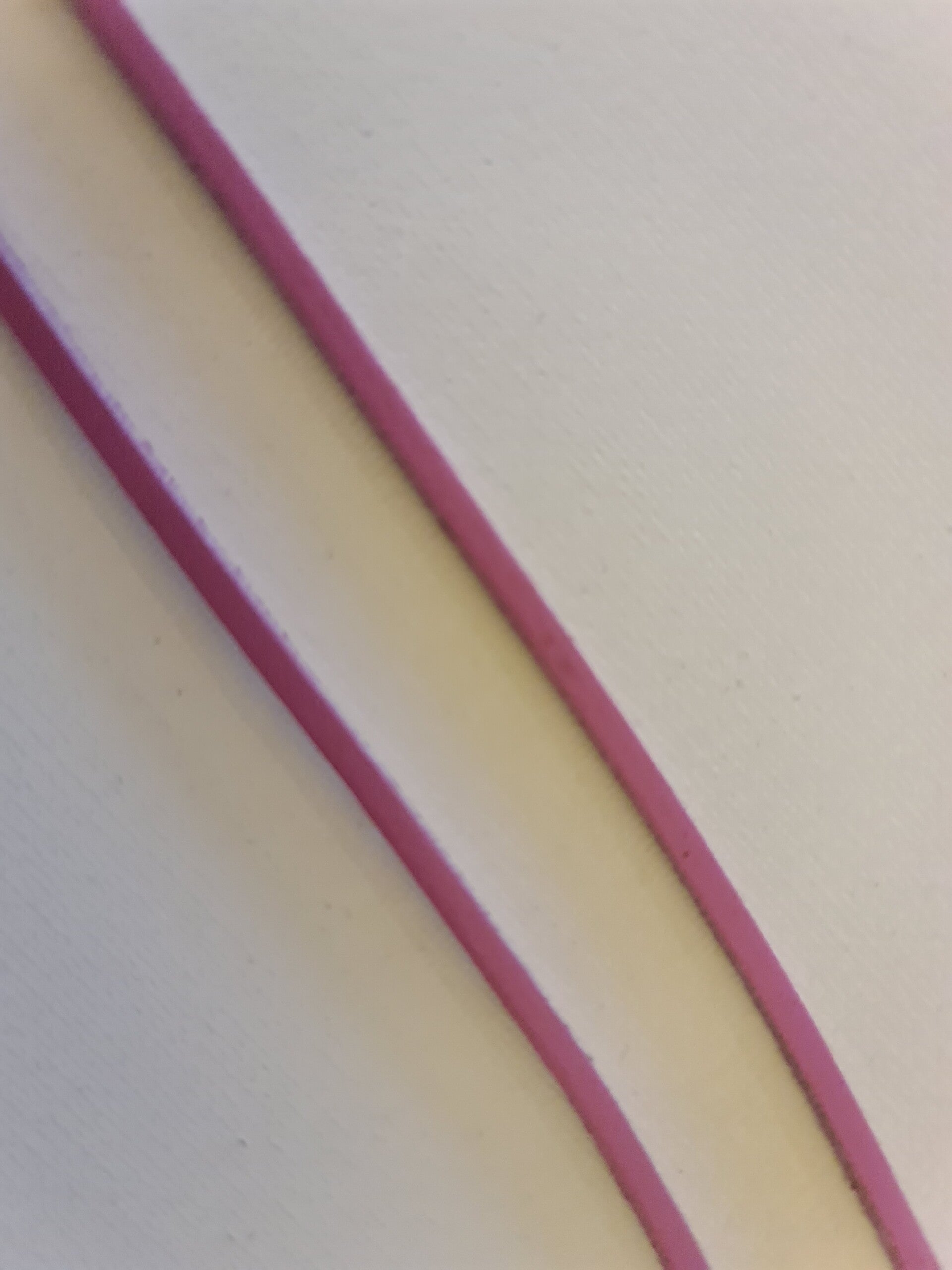 Leren veter plat 120cm fuchsia