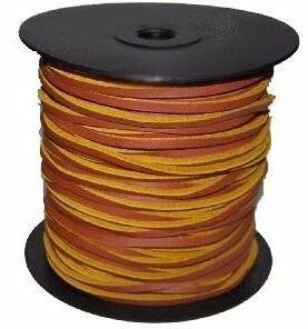 leren veter op rol per meter