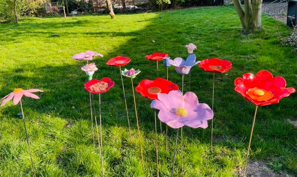 Tuinbloemen maken 3 stuks groot