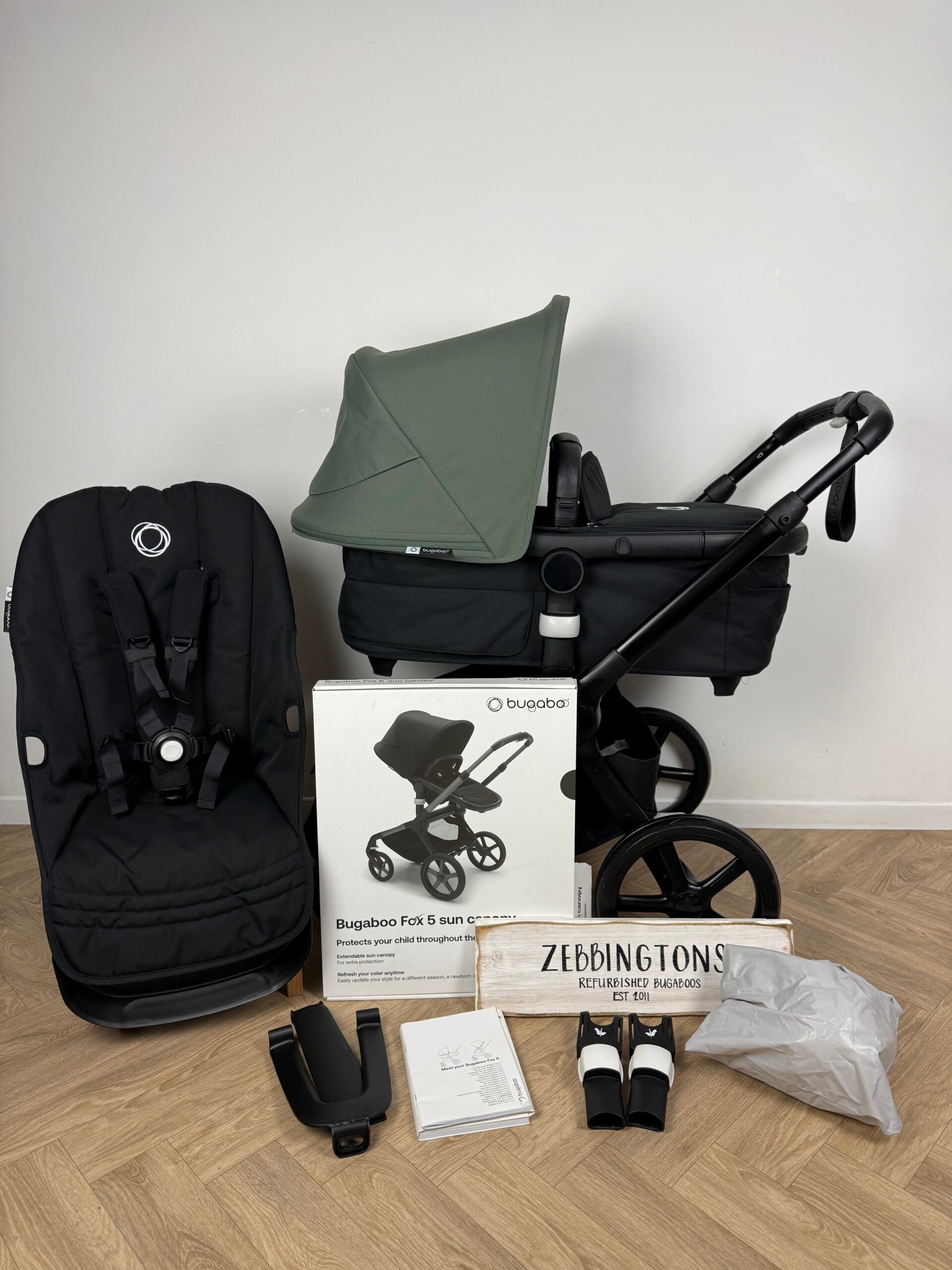 💚 Bugaboo Fox 5 with NEW Forest Green Hood 💚
