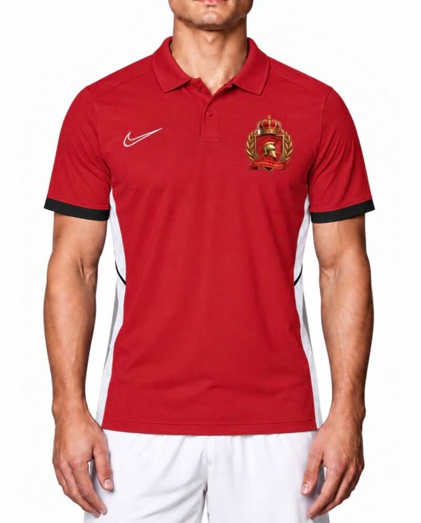 Nike X Spartans Dri-FIT red Polo Shirt
